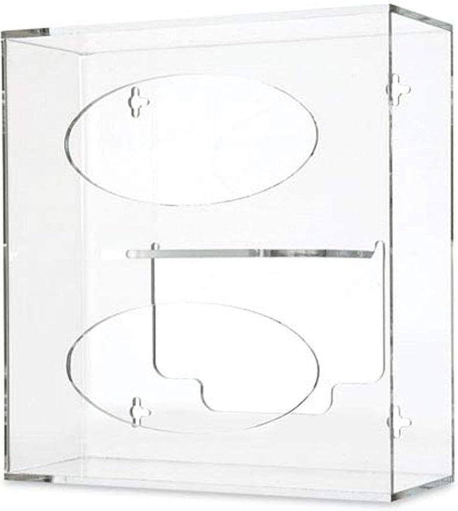 02223 GLOVE DISPENSER/ 3 SHELVES/ ACRYLIC CLEAN BOX/ WALL MOUNTED