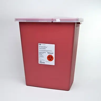 80-8705 CONTAINER/ SHARPS/ KINDELL/ RED/ 8GAL