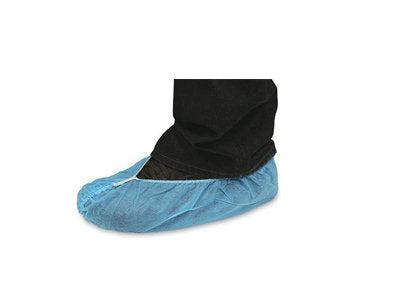 Shoe Cover, Non-Skid, Blue, Polypropylene