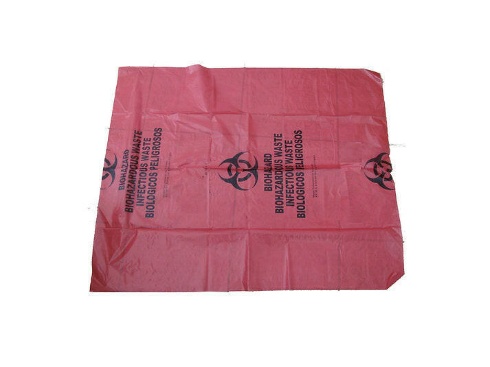 02920 BAG BIOHAZARD WASTE/ 20-30 GALLON/ 24'' RED TRASH LINER/